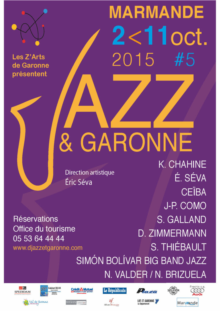 Affiche Jazz & Garonne 2015