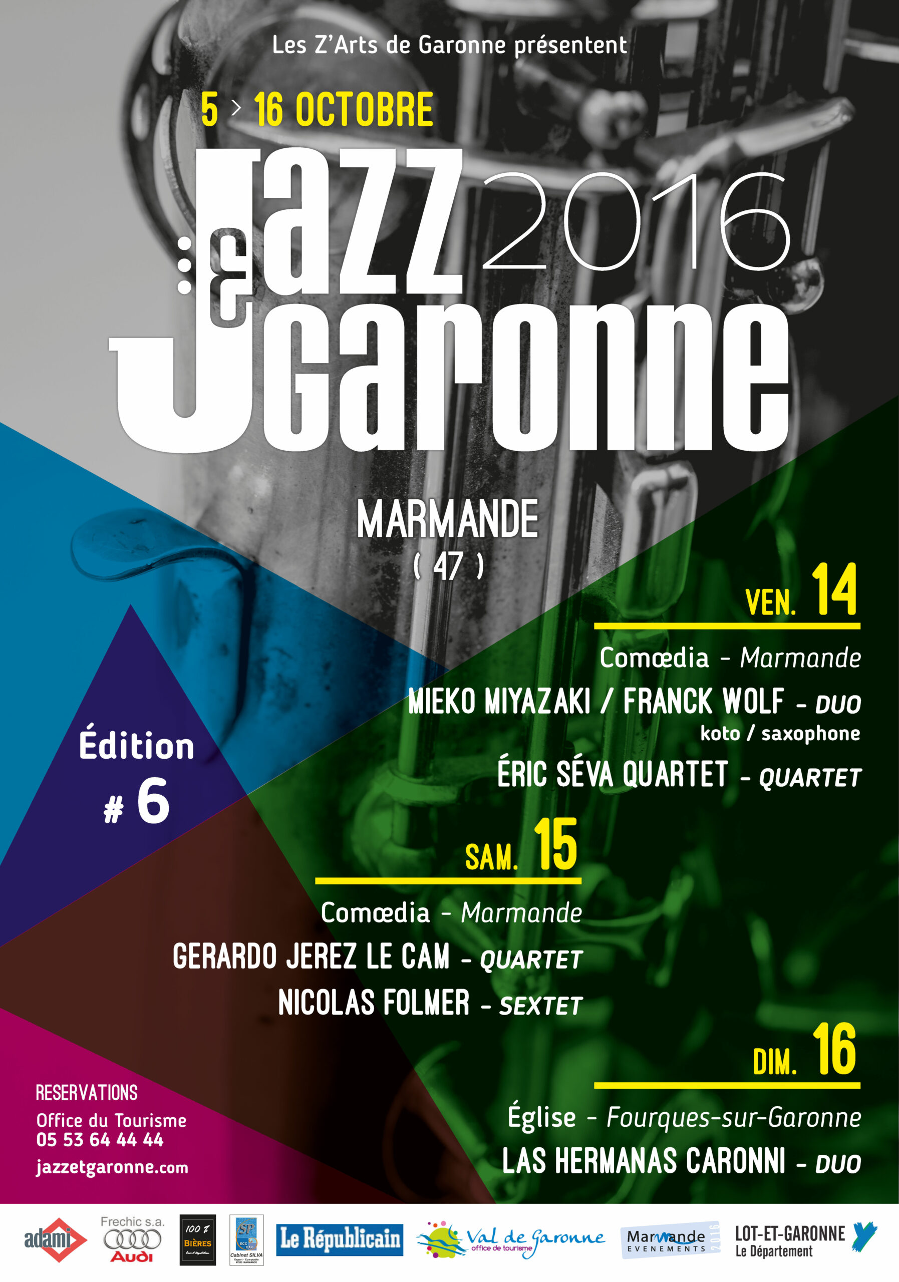 Affiche Jazz & Garonne 2016